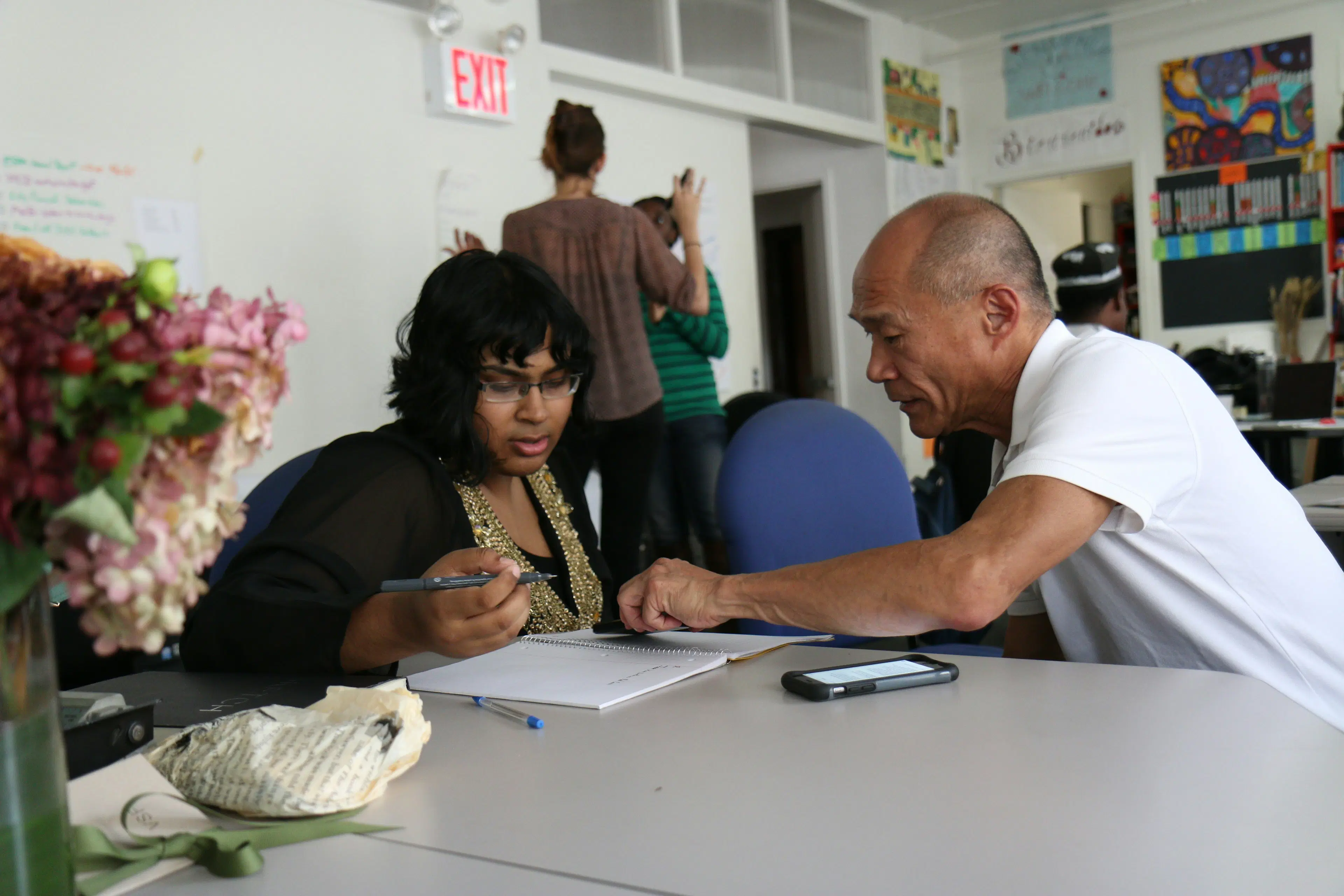 A learner in an online data class